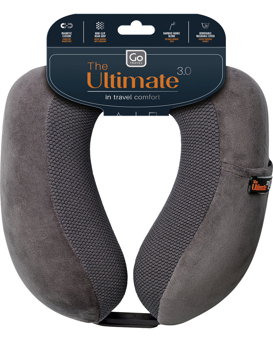 Ultimate 3.0 Travel Pillow (Dark Grey)