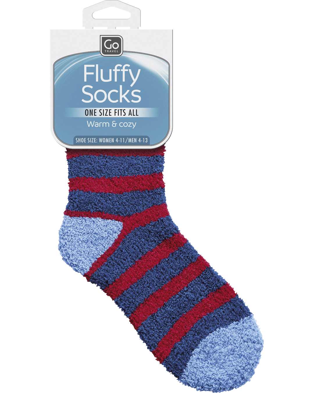 0_1_Fluffy Socks (Red Stripe)