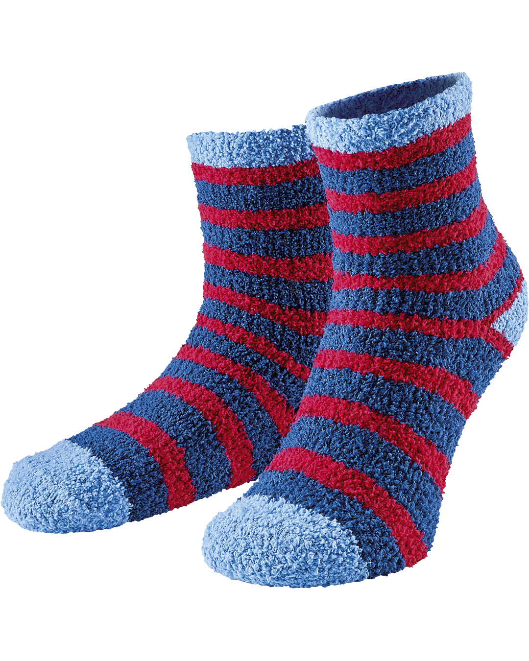 1_1_Fluffy Socks (Red Stripe)