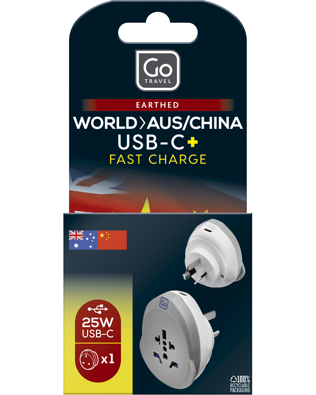 0_1_World-Aus/China USB-C Adaptor + (25W)