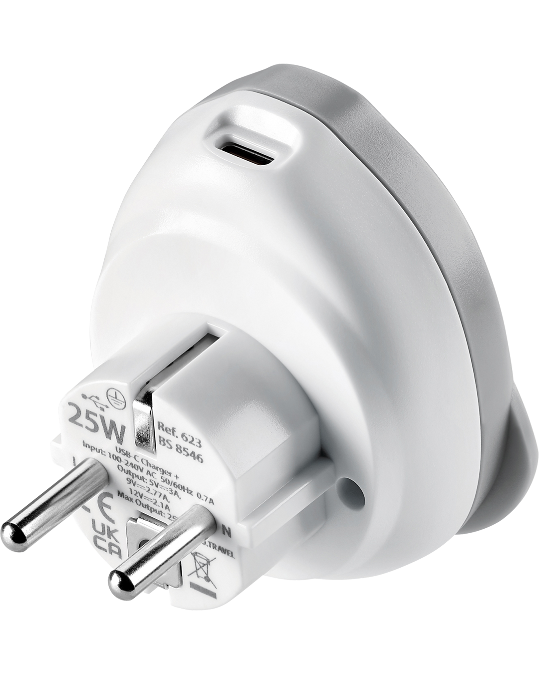 1_2_World - EU USB-C Adaptor + (25W)