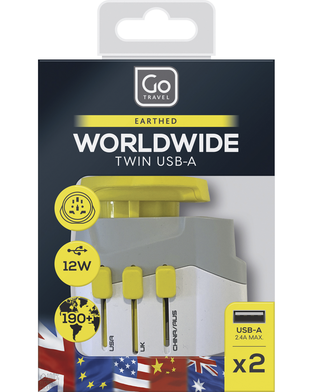 0_1_Worldwide Adaptor + Twin USB-A