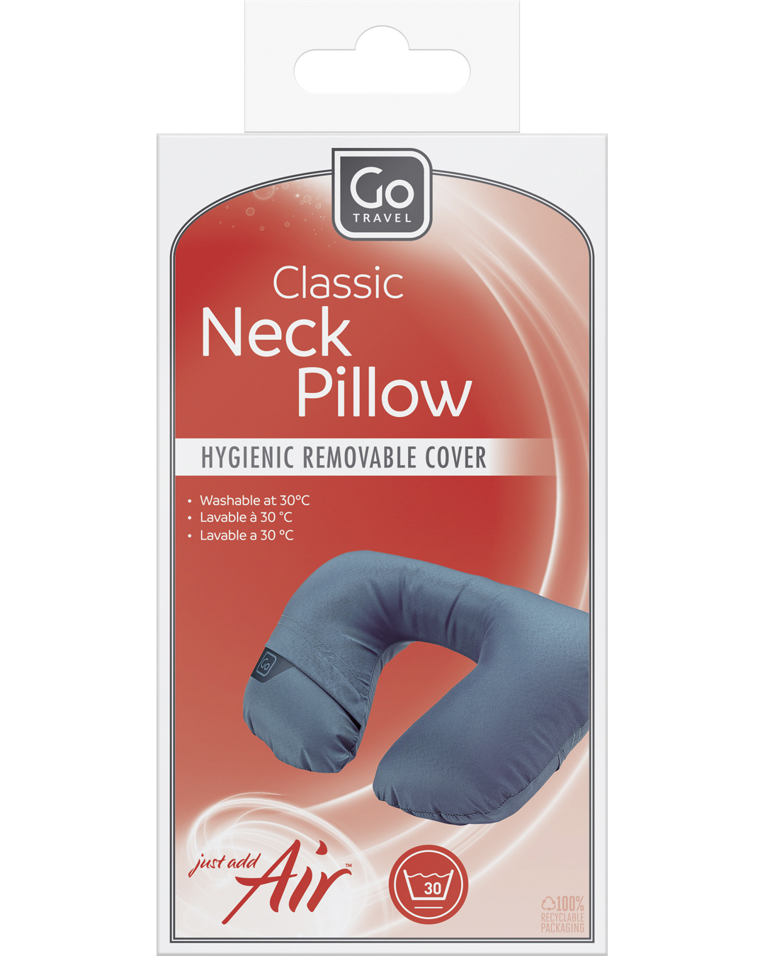 Classic Neck Pillow (Blue)