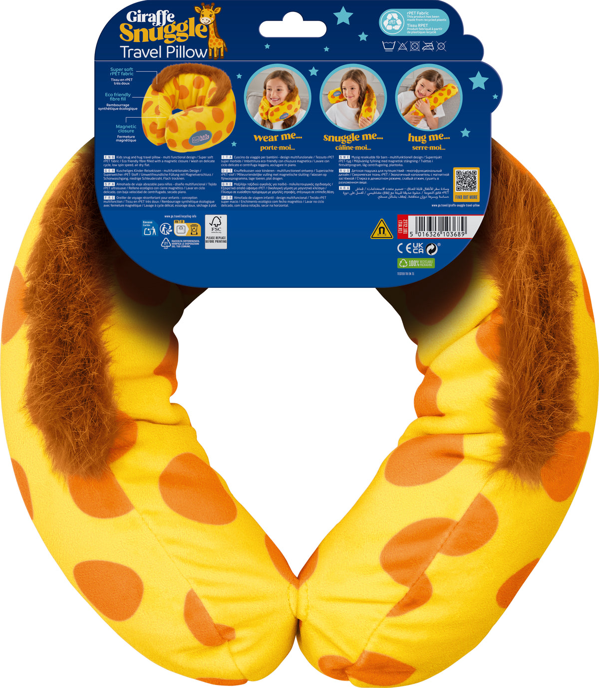 0_3_Giraffe Snuggle Travel Pillow