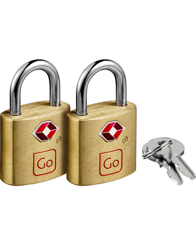 1_2_Classic Brass Key Twin Padlocks TSA