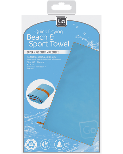 0_1_Quick Drying Beach & Sport Towel (Blue)