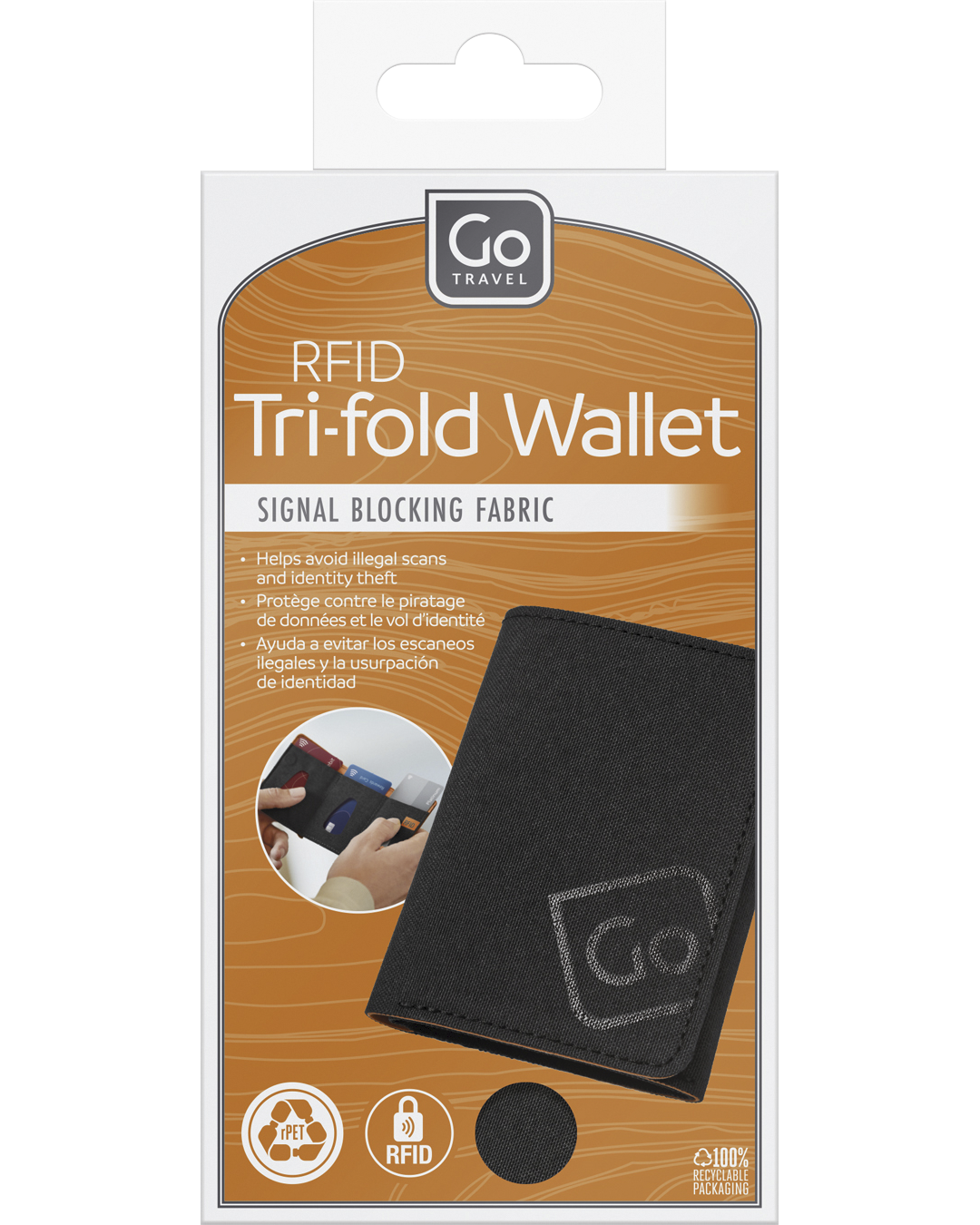 0_1_RFID Tri-Fold Wallet (Black)